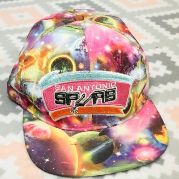 Mitchell & Ness Other - MITCHELL & NESS NBA Spurs Galaxy Snapback Hat VTG Onesize